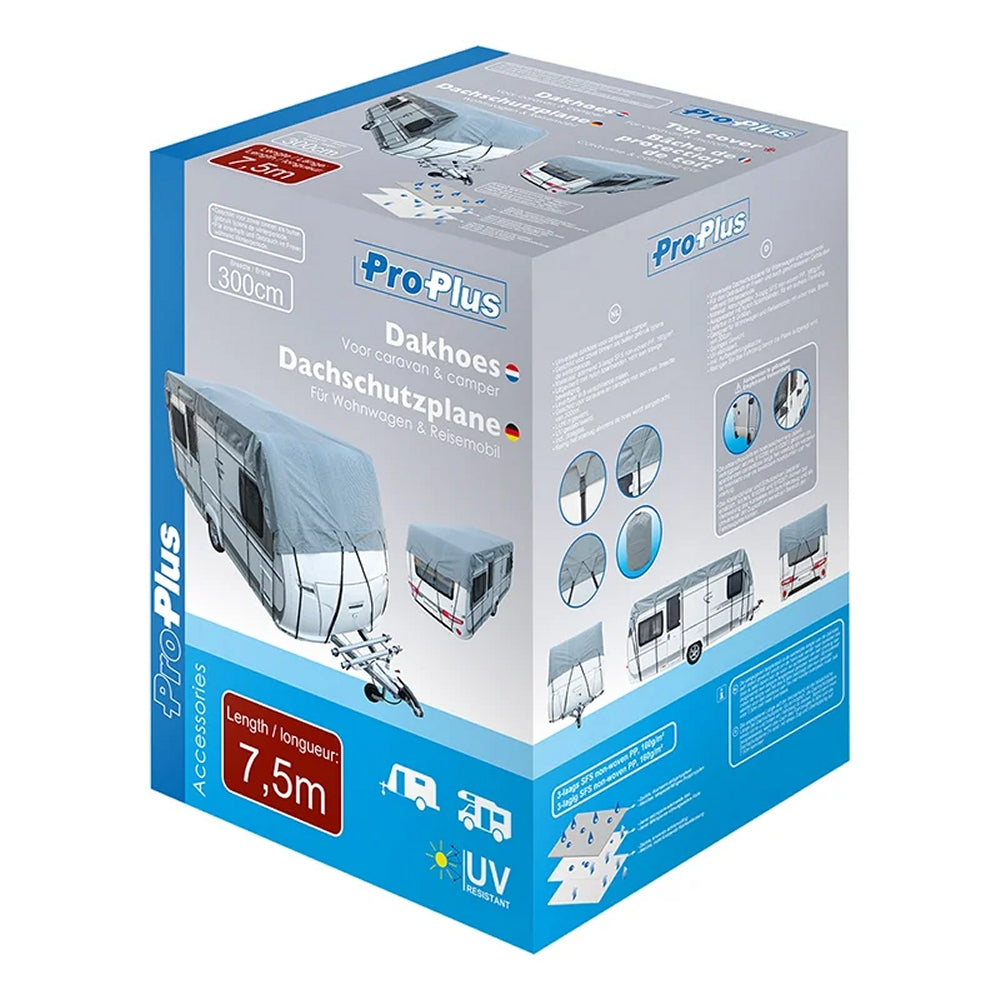ProPlus 610277 Wohnwagen und Wohnmobil Dachschutzplane 7,5x3m