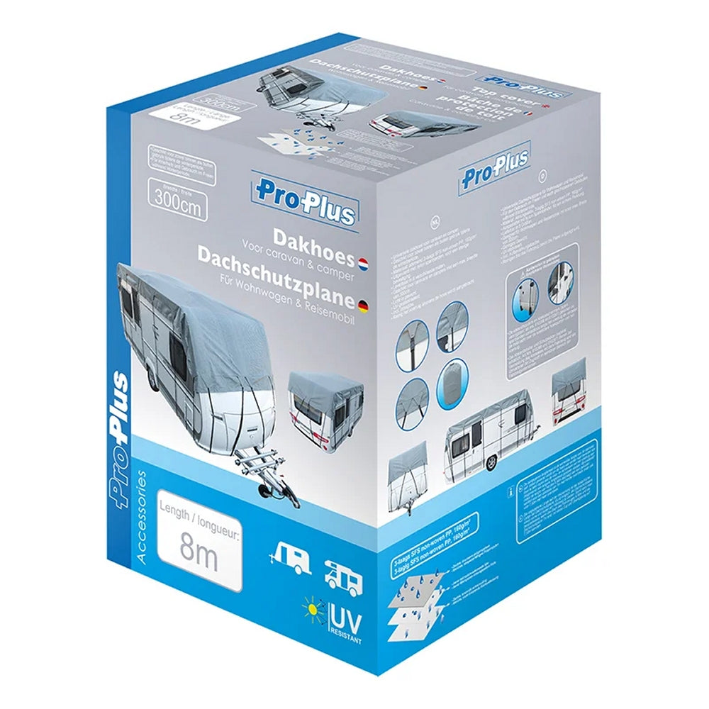 ProPlus 610278 Wohnwagen und Wohnmobil Dachschutzplane 8x3m