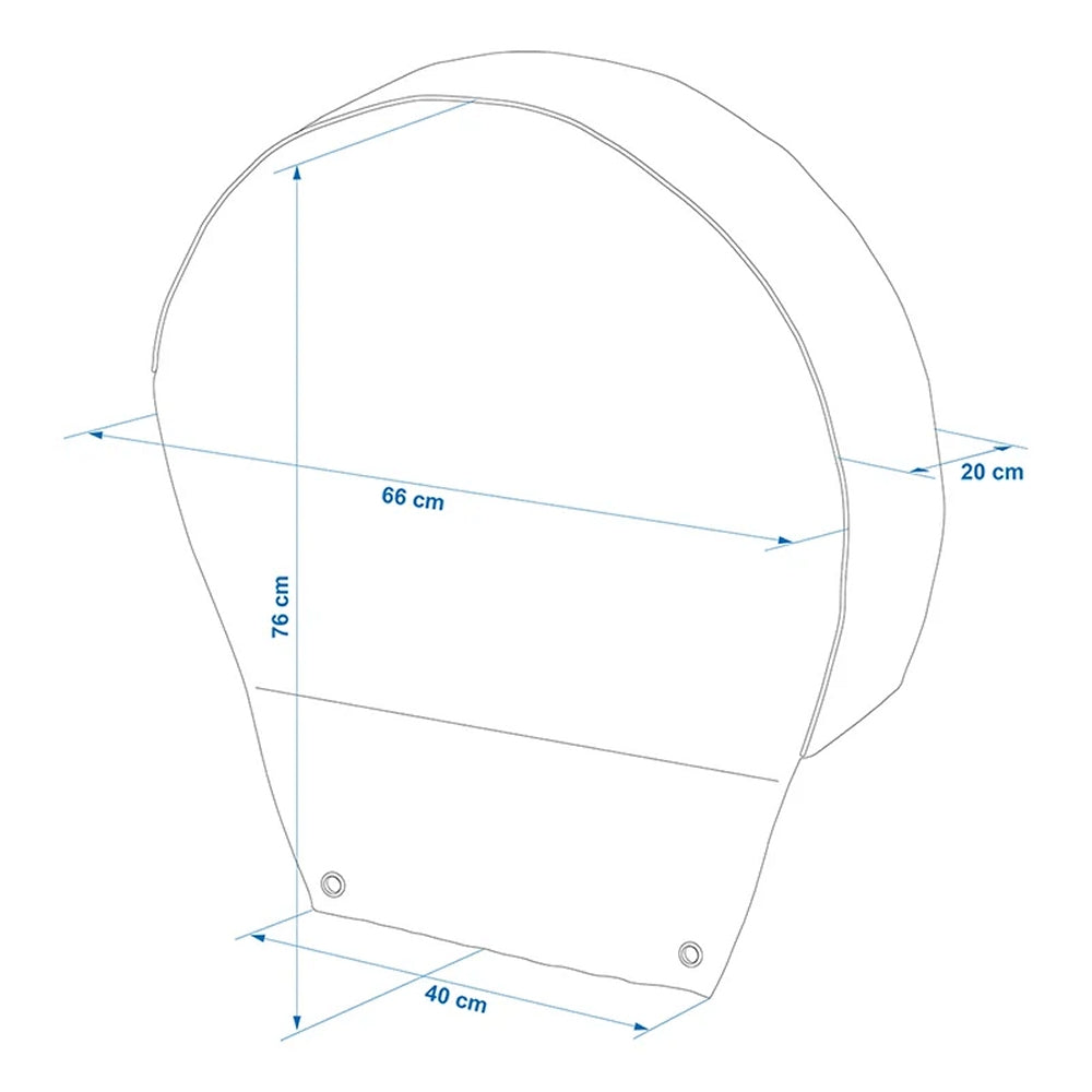ProPlus 610313 Radabdeckung Aluminium reflektierend für 16" Reifen Schutzhülle Räder