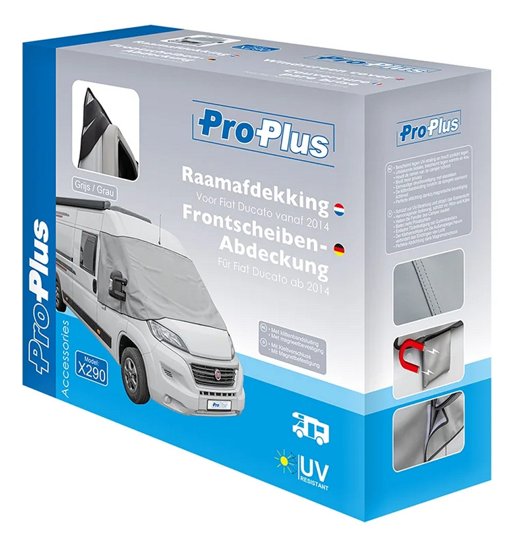 ProPlus 610686V02 Frontscheibe Windschutzscheibe Abdeckung Grau Fiat Ducato X290 ab 2014