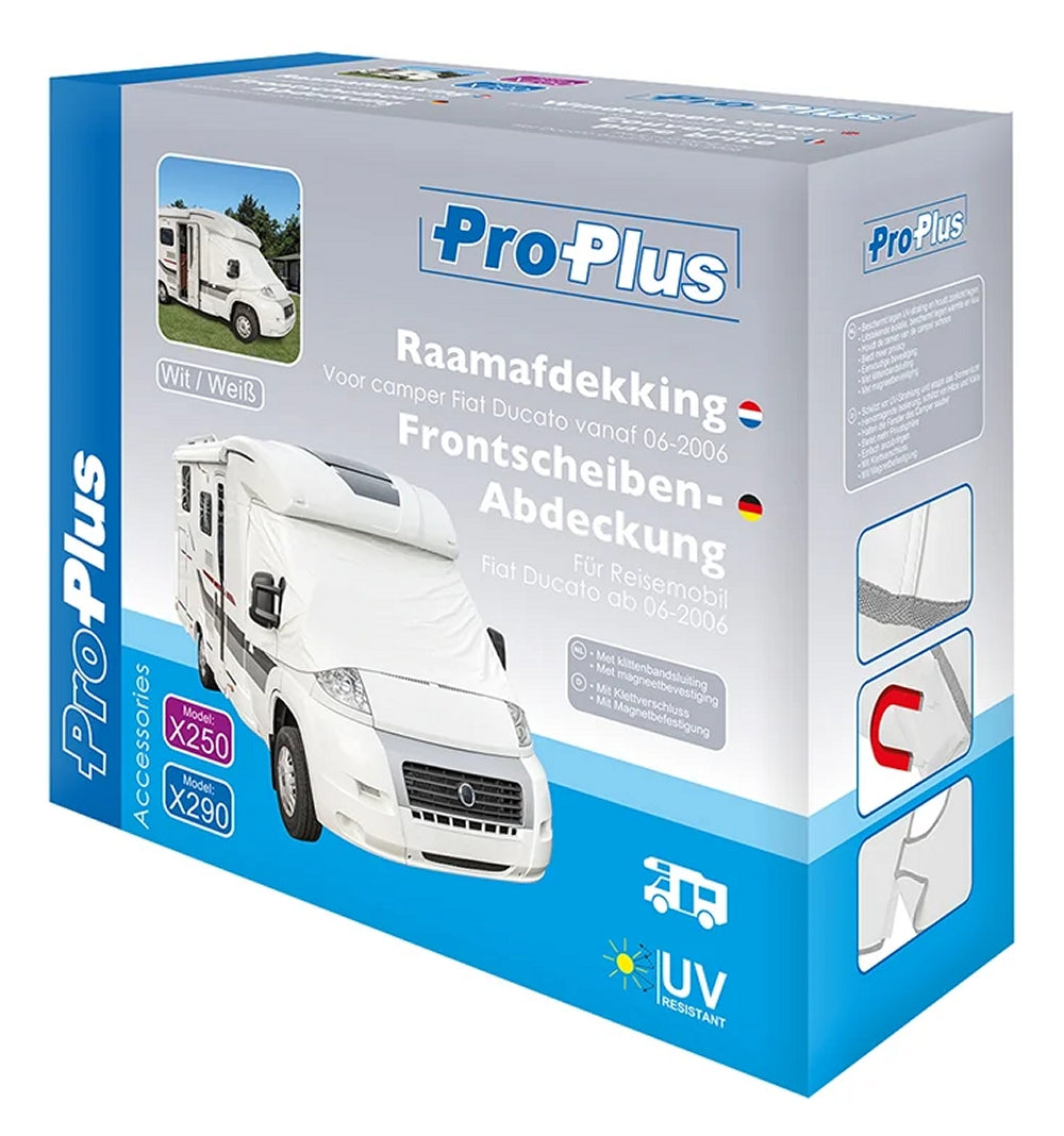 ProPlus 610686WH Frontscheibe Windschutzscheibe Abdeckung Weiß Fiat Ducato X250 ab 06-2006 - 2014