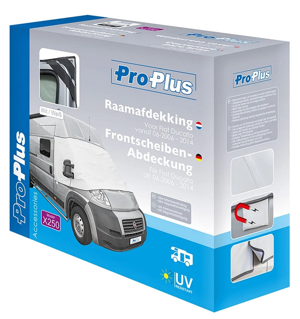 ProPlus 610686WHV01 Frontscheibe Windschutzscheibe Abdeckung Weiß Fiat Ducato X250 ab 06-2006 - 2014