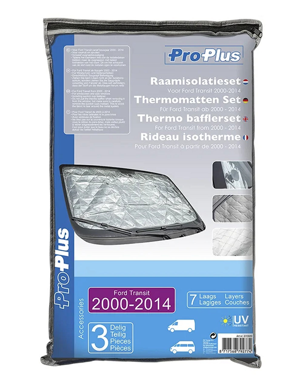 ProPlus 610689 Set Thermomatten für Ford Transit ab 2000 - 2014