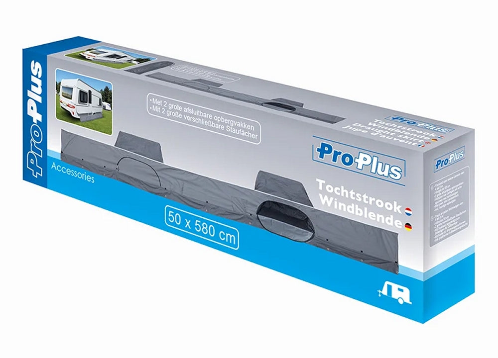 ProPlus 610742 Windblende mit Staufächern 50x580cm Bodenschürze