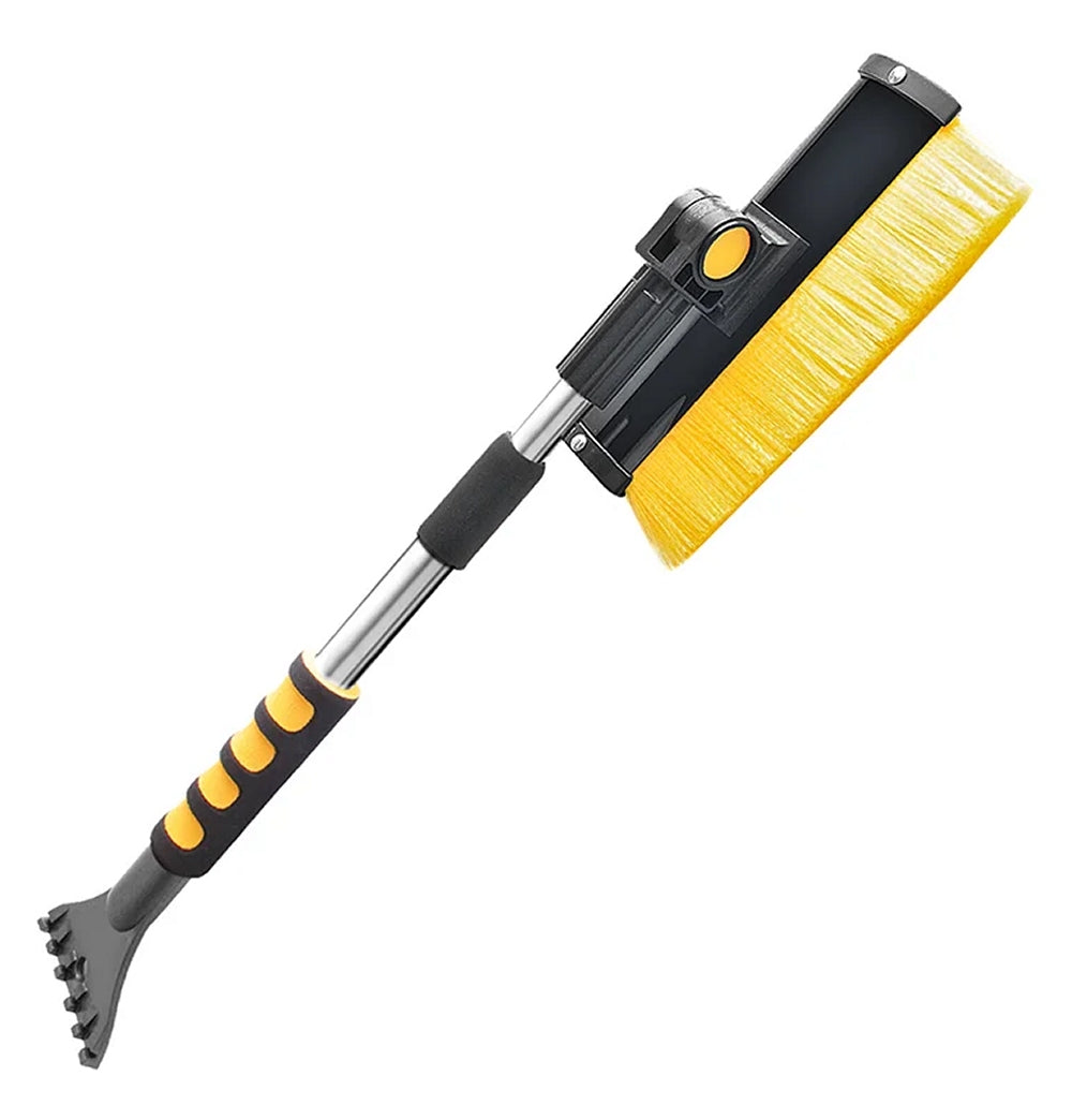 ProPlus 630549 Schneebürste mit Gummiwischer und Eiskratzer Teleskopstiel