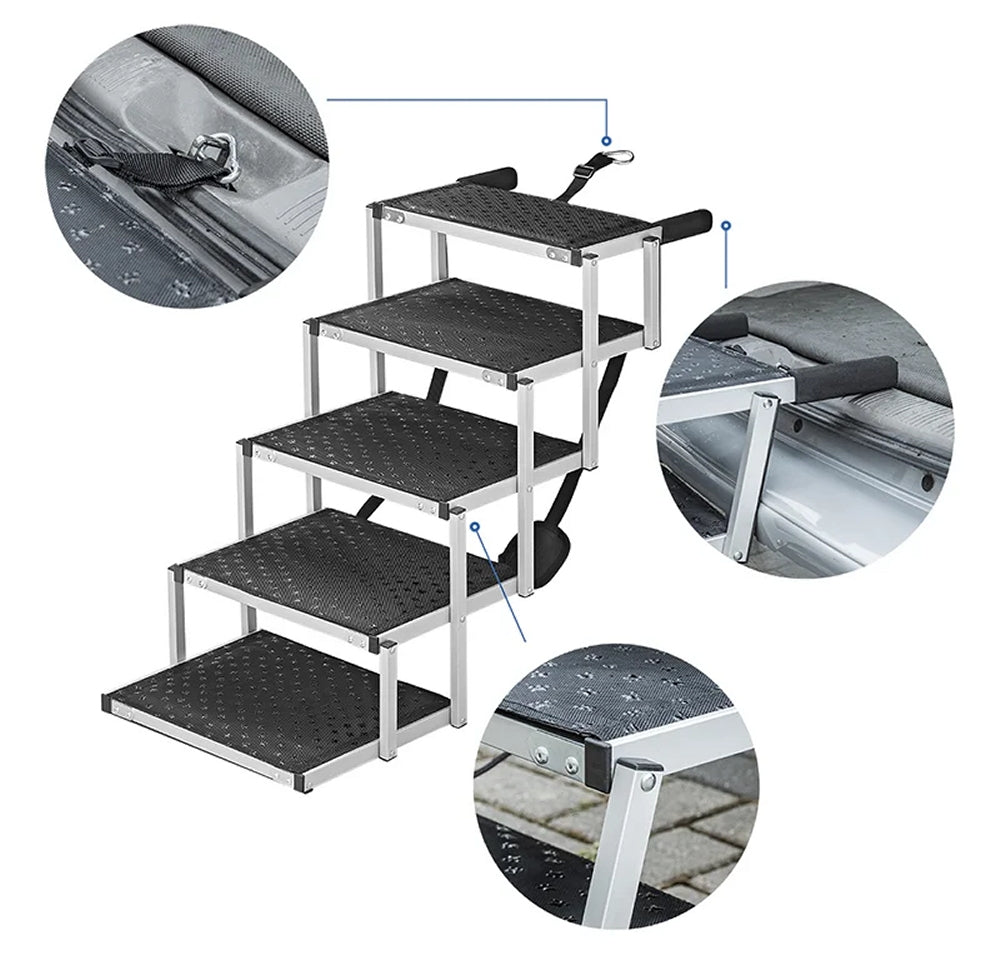 ProPlus 730014V01 Hundetreppe Aluminium faltbar Hunderampe
