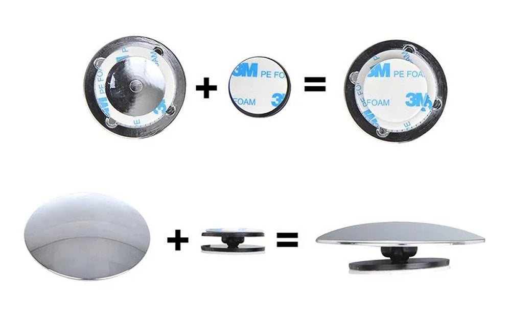 ProPlus 750612 2 Stück Toter Winkel Spiegel rund Ø 50mm