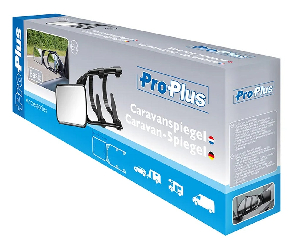 ProPlus 750620PM Caravan Spiegel Basic PM Aufsteckspiegel Wohnwagen Wohnmobil