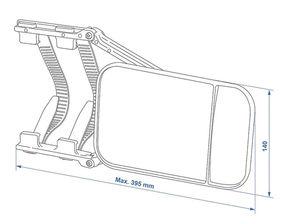 ProPlus 750623PM Caravan Spiegel Duo PM Weitwinkelspiegel Wohnwagen Wohnmobil