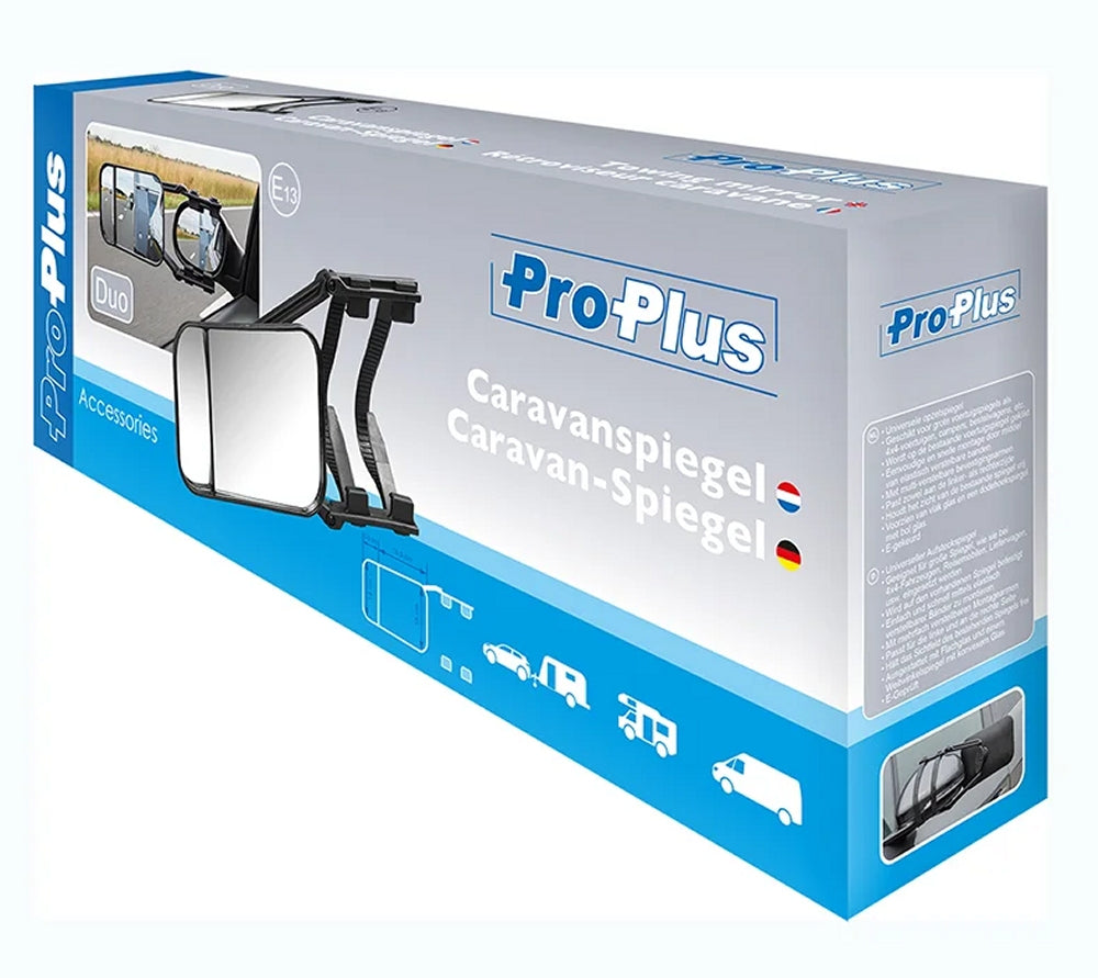 ProPlus 750623PM Caravan Spiegel Duo PM Weitwinkelspiegel Wohnwagen Wohnmobil