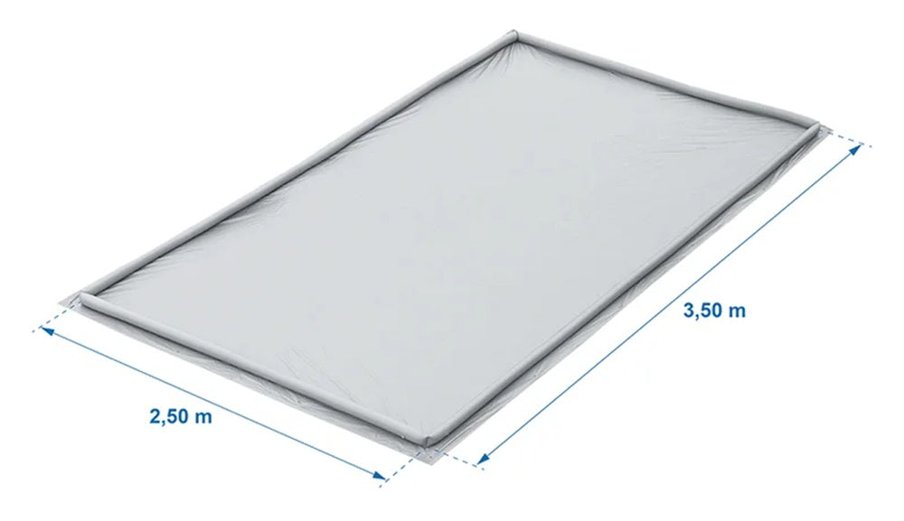 ProPlus 751960 Bodenplane Aufblasbar 2,50 x 3,50m Wasserdicht