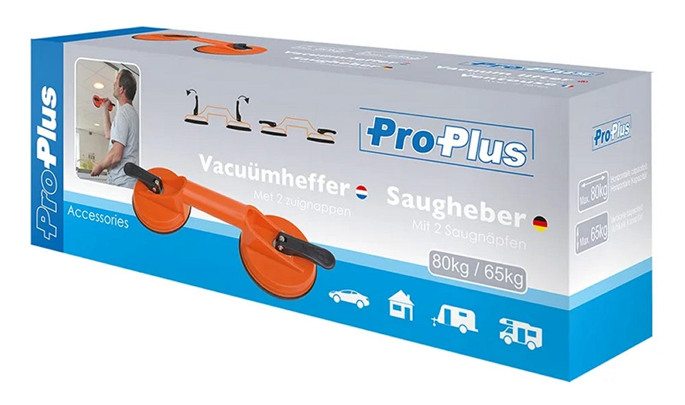ProPlus 753418 Doppel Gummisauger Saugheber Kunststoff 2 Saugnäpfe