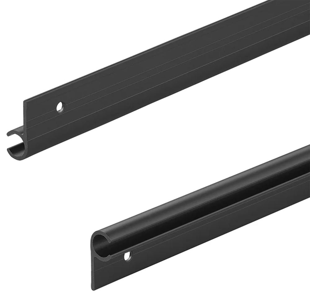 ProPlus 758068BK Zeltschiene Aluminium Schwarz 90° 100 x 2,7cm x Ø9mm Kederschiene