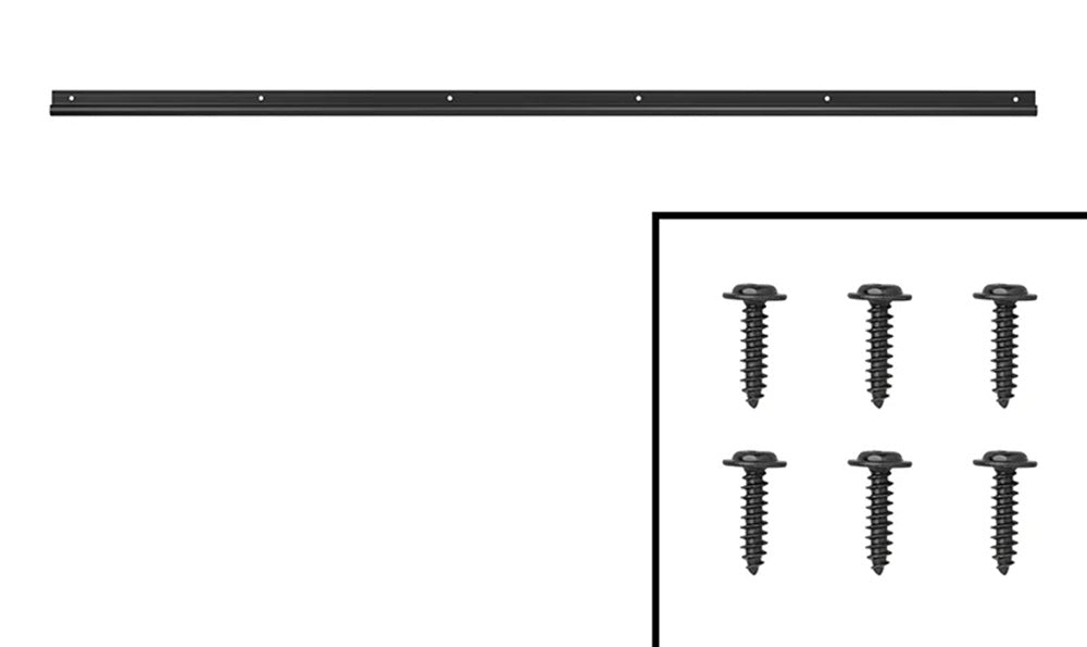ProPlus 758068V01BK Zeltschiene Aluminium Schwarz 180° 100 x 2,6cm x Ø9mm Kederschiene
