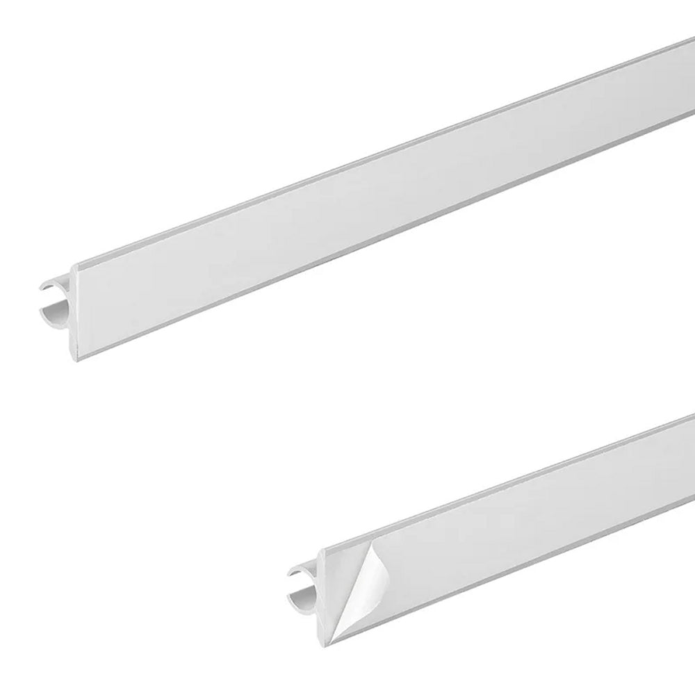 ProPlus 758068V03 Satz Aluminium Zeltschiene 90° 120 x 2,5cm selbstklebend Kederschiene