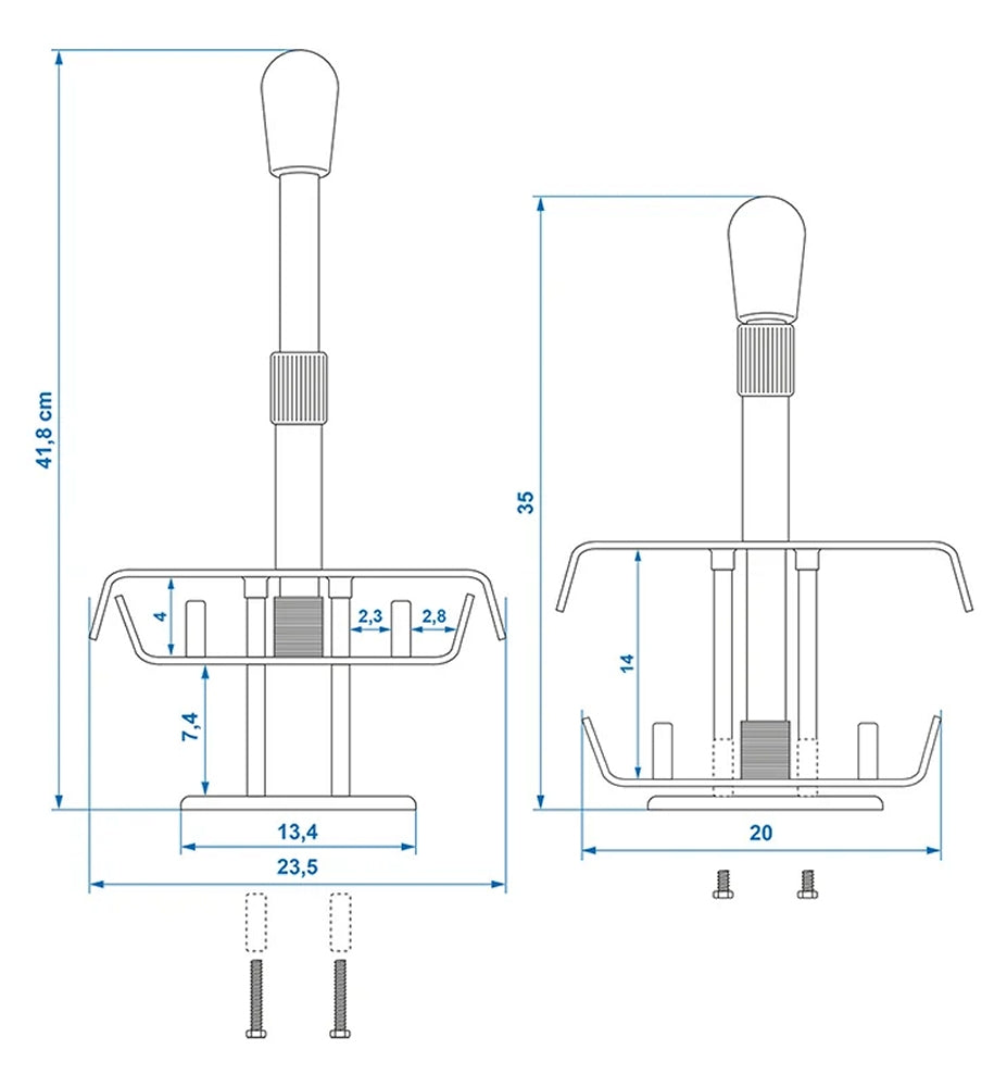 ProPlus 761315 Pedalsperre für Bremspedal & Kupplung mit zwei Schlüsseln
