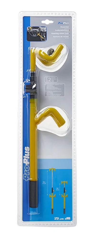 ProPlus 761316V01 Lenkradschloss Lenkradsperre verstellbar mit 2 Schlüsseln
