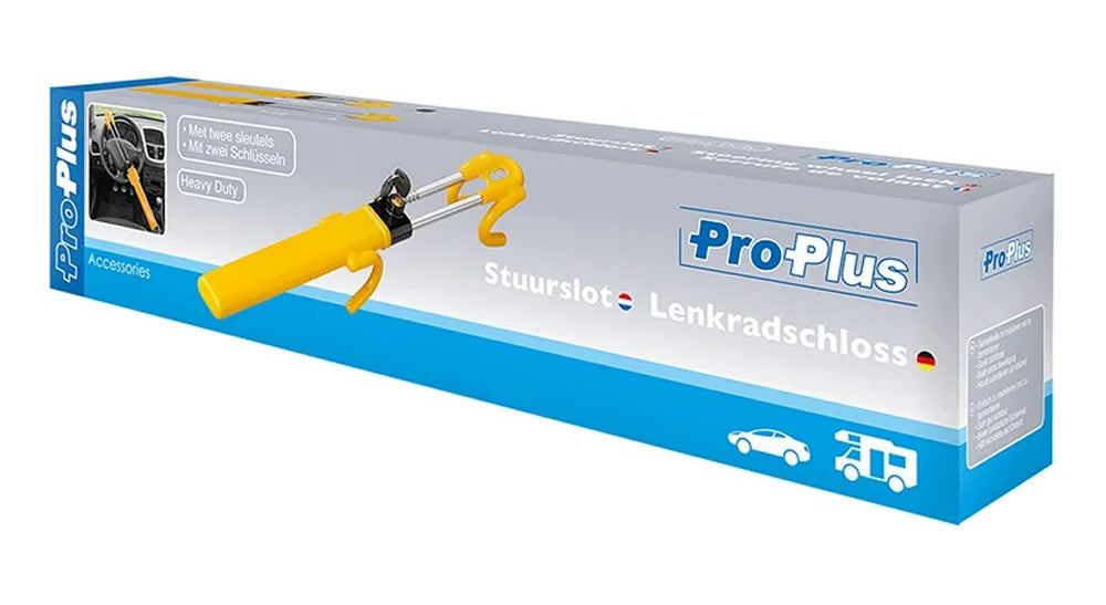 ProPlus 761316V02 Lenkradschloss Lenkradsperre verstellbar mit 2 Schlüsseln
