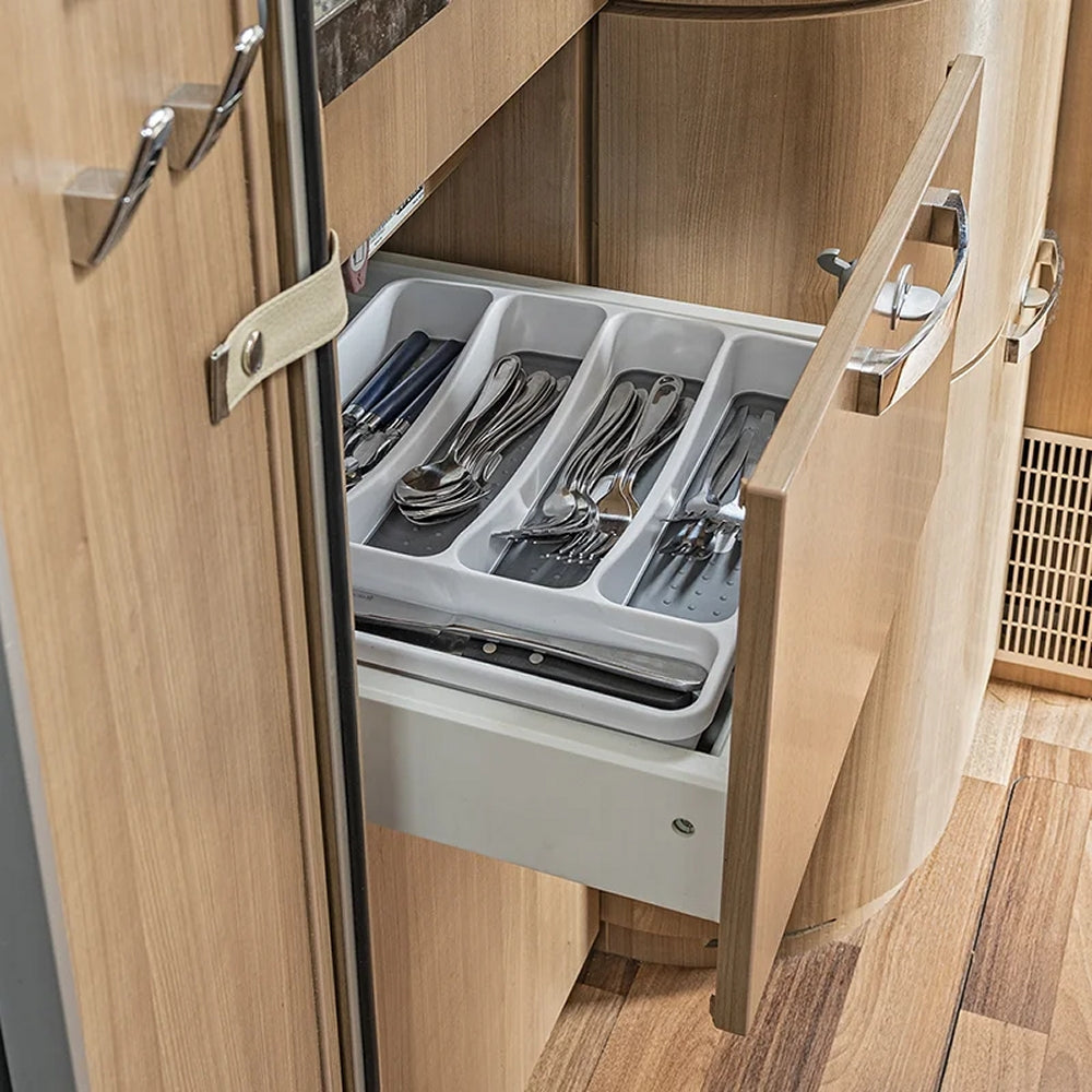 ProPlus 761470V01 Besteckkasten 5 Fächer 32,5 x 28,5 x 4,5cm Camping