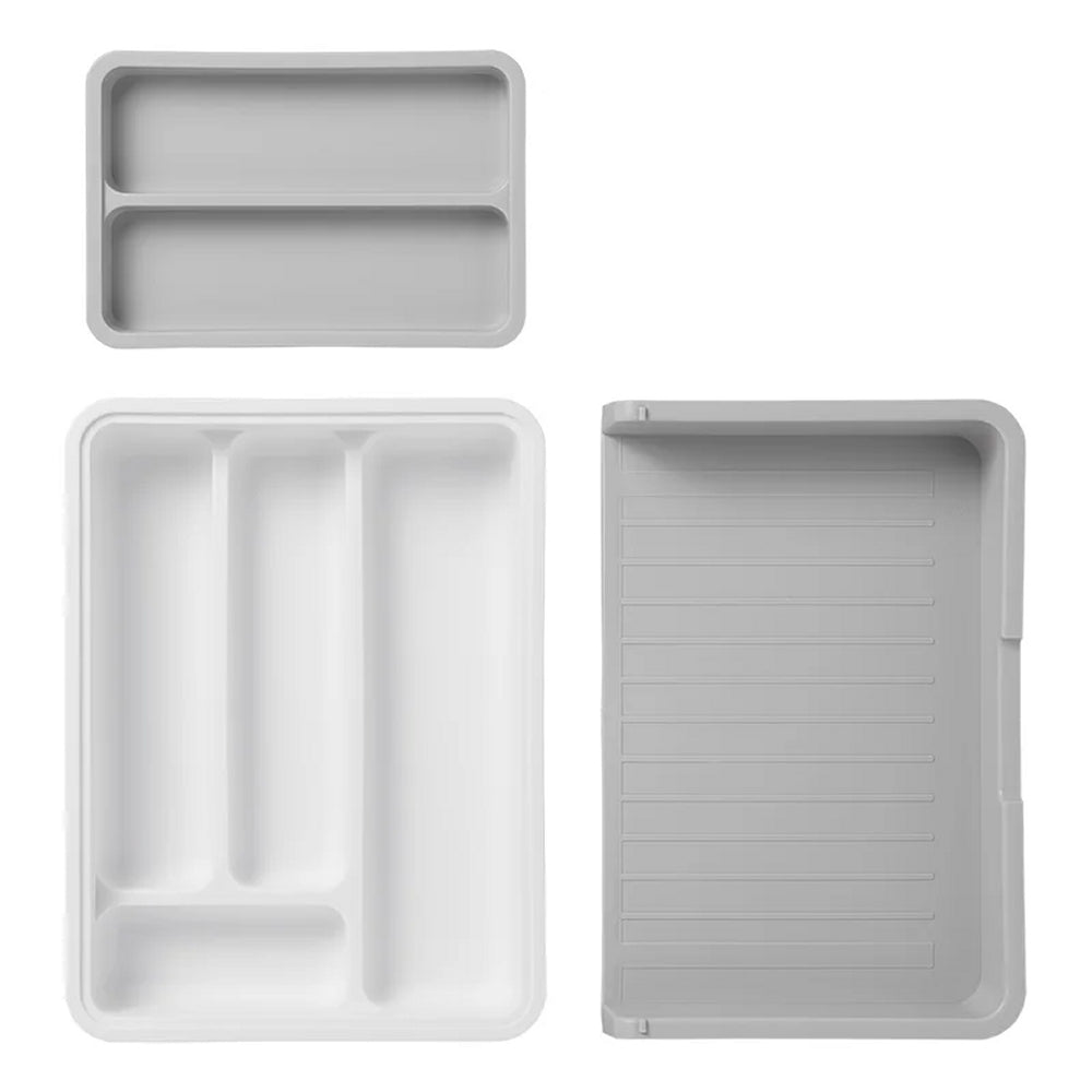 ProPlus 761470V04 Besteckkasten ausziehbar 23,5/40 x 31,5 x 6cm Camping