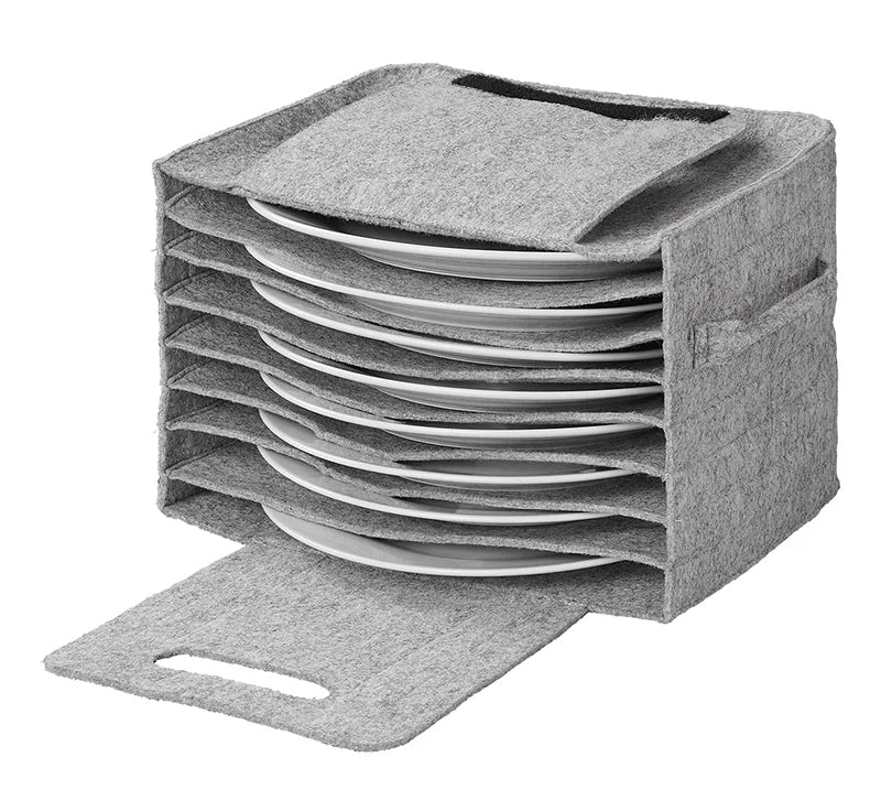 ProPlus 761475V01 Tellerhalter Filz für 10 Teller Halter Camping