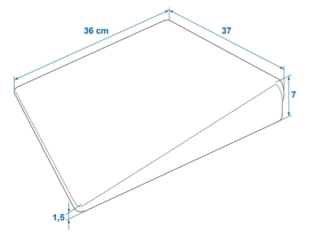 ProPlus 762786 Keilkissen Sitzkissen Sitzerhöher