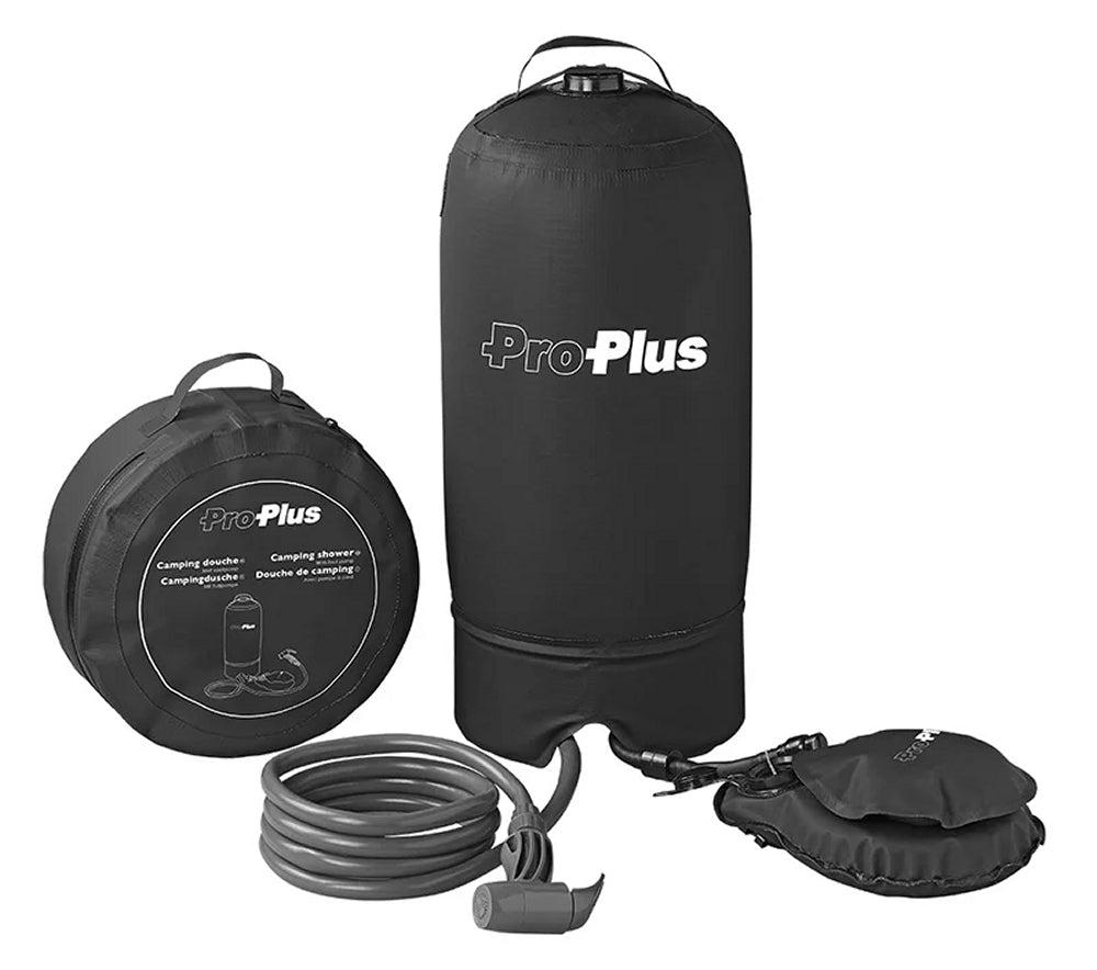 ProPlus 770407 Campingdusche 11L mit Fußpumpe Reisedusche
