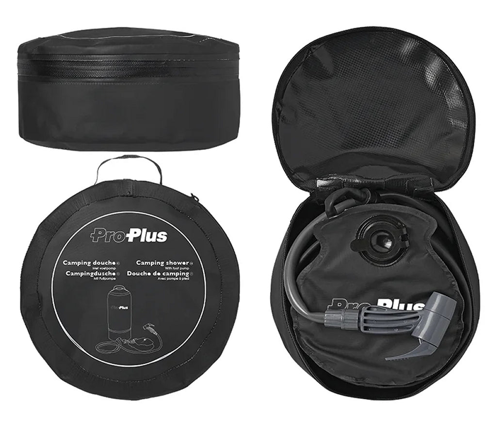 ProPlus 770407 Campingdusche 11L mit Fußpumpe Reisedusche