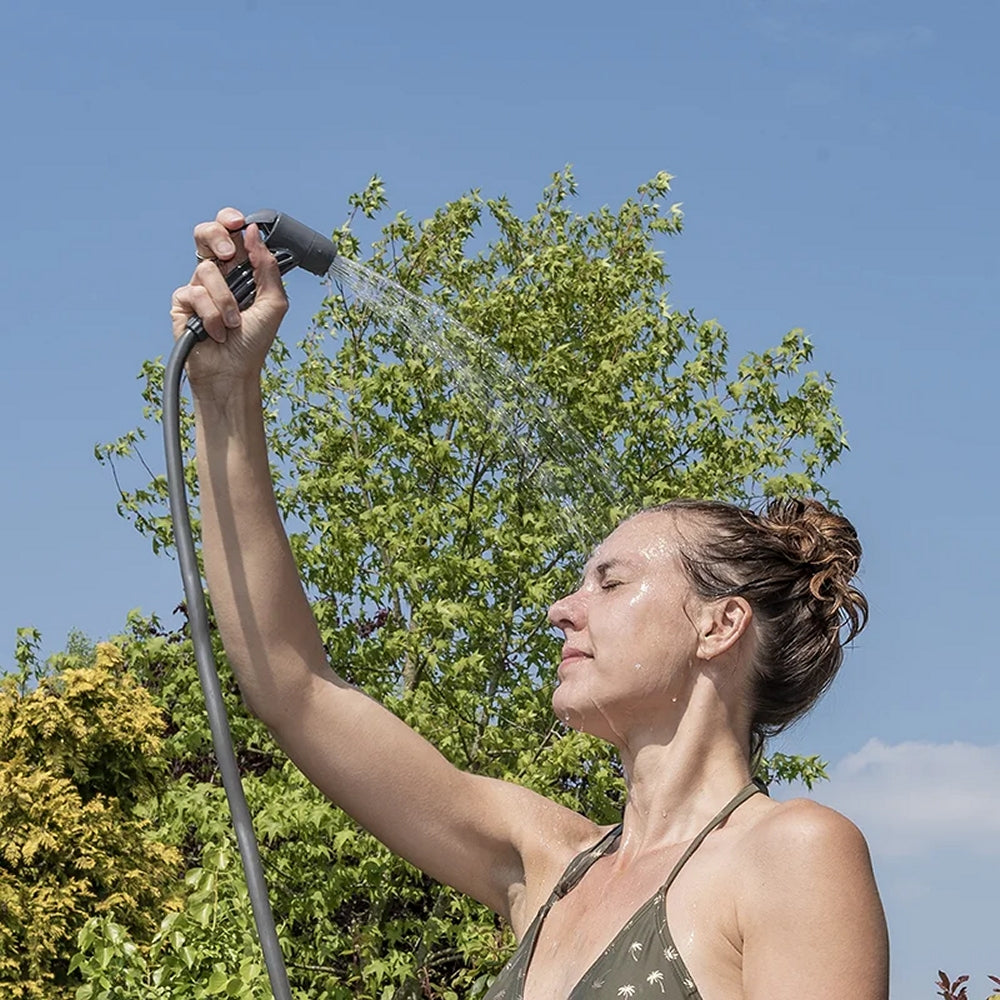 ProPlus 770407 Campingdusche 11L mit Fußpumpe Reisedusche