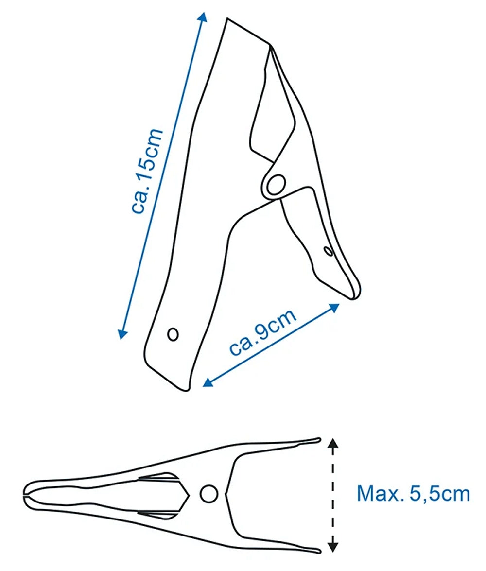 ProPlus 770474 Paar Klemmzwingen Metall Leimzwingen