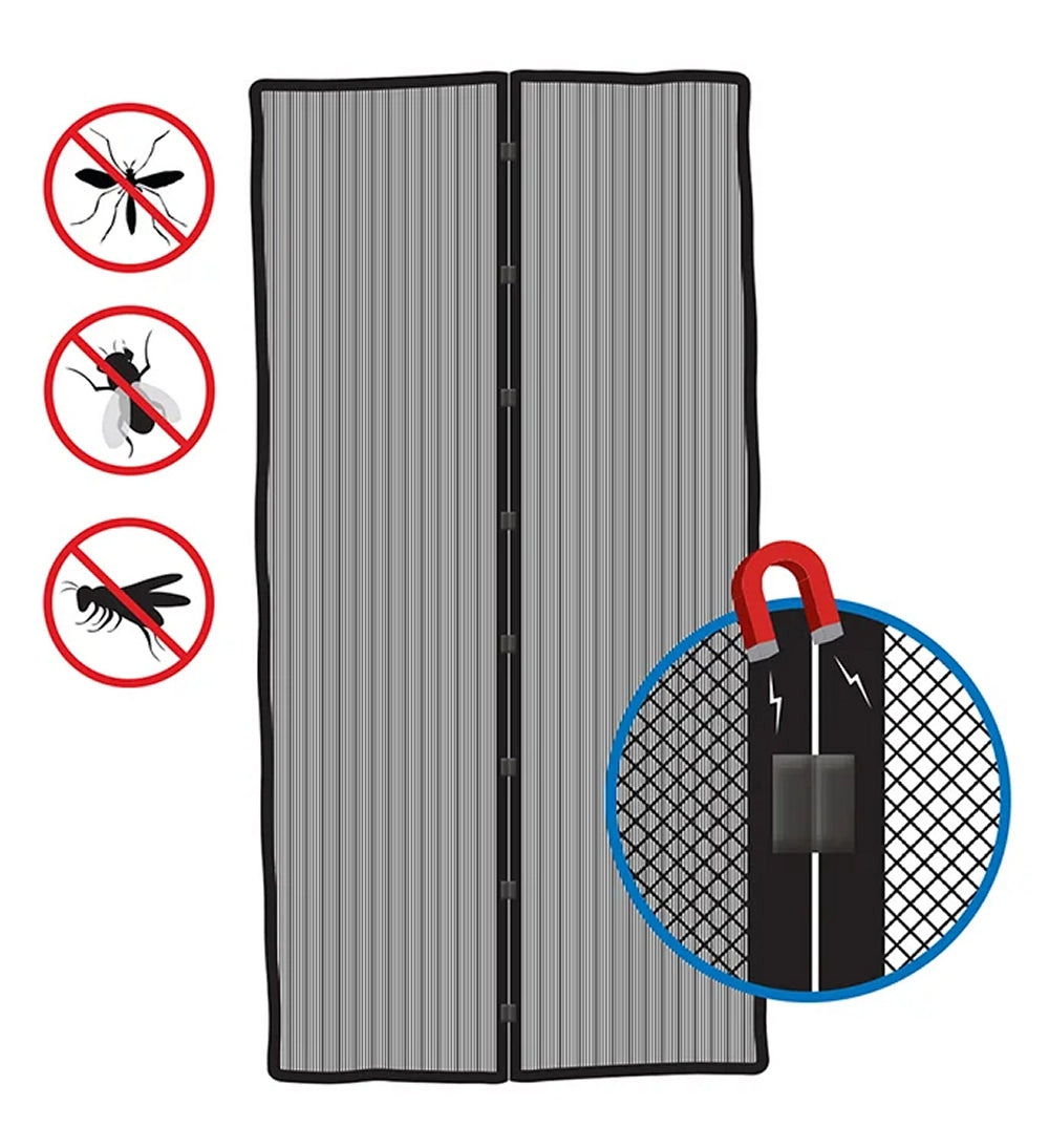 ProPlus 770522 Fliegengittertür mit Magnetverschluss Fliegengitter Tür Camping