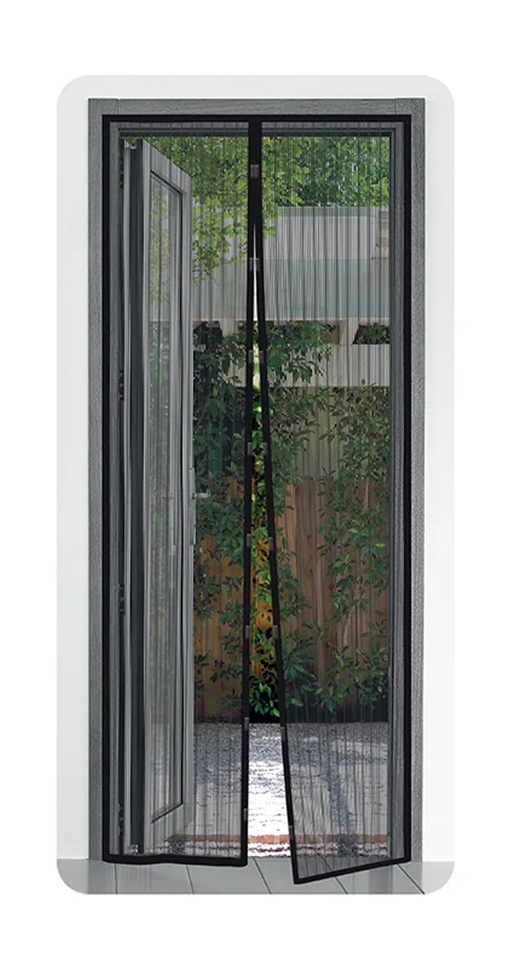 ProPlus 770522 Fliegengittertür mit Magnetverschluss Fliegengitter Tür Camping