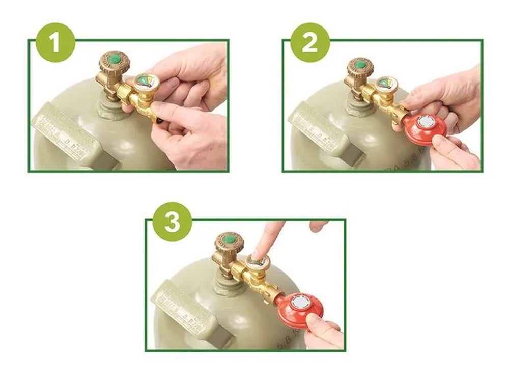 ProPlus GS_GSDE1 GasStop für Propangasflaschen Gasflaschensicherung DE G12-Anschluss