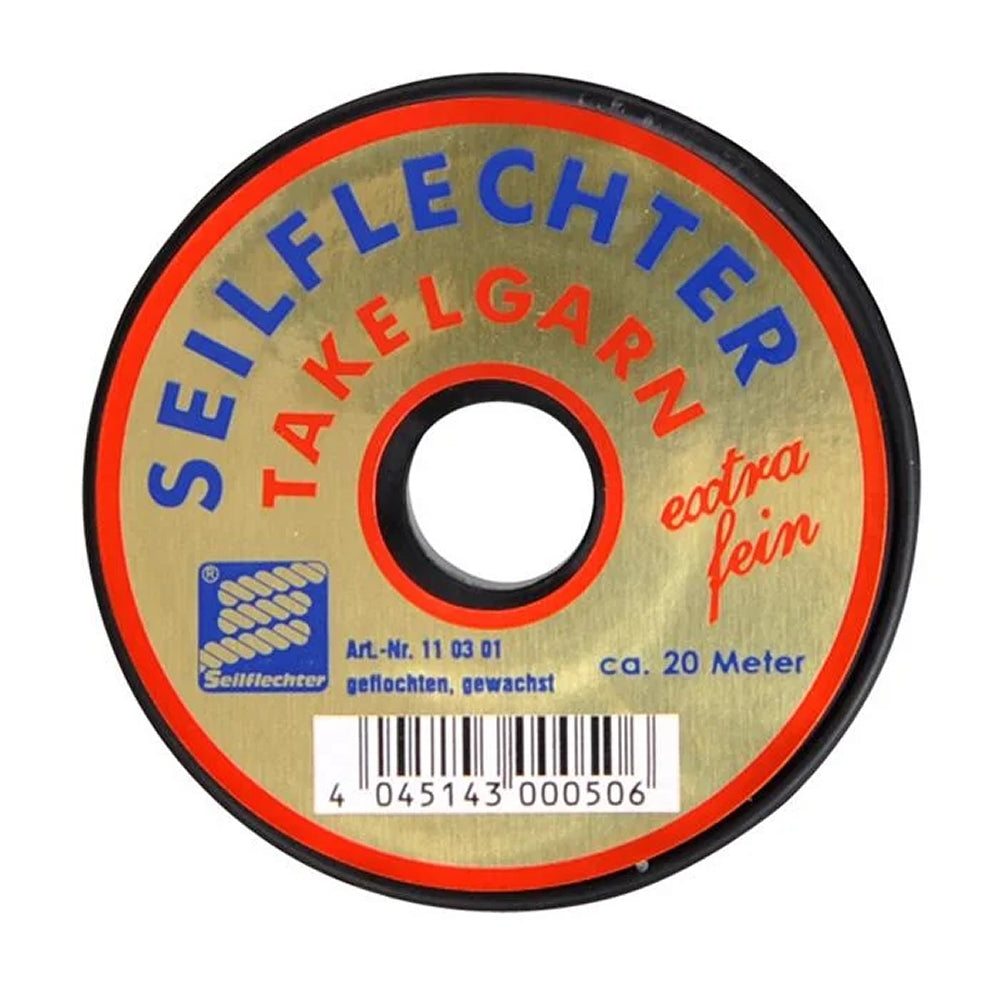 ProPlus SF_110301 Takelgarn extra fein geflochten gewachst 20m weiß Garn