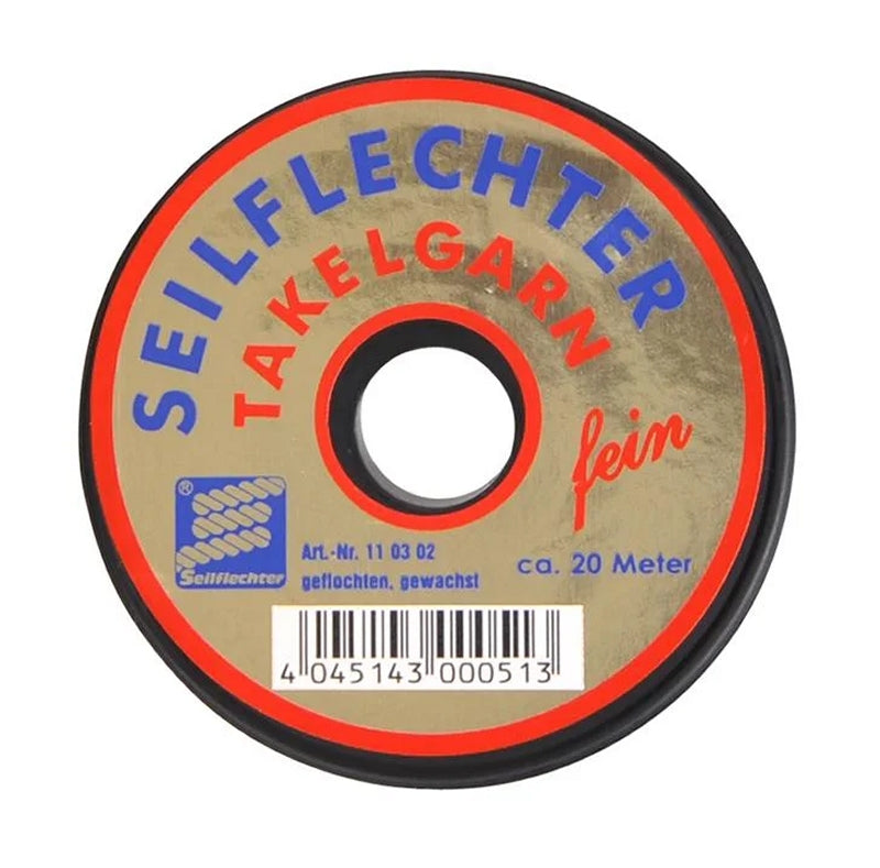 ProPlus SF_110302 Takelgarn fein geflochten gewachst 20m weiß Garn