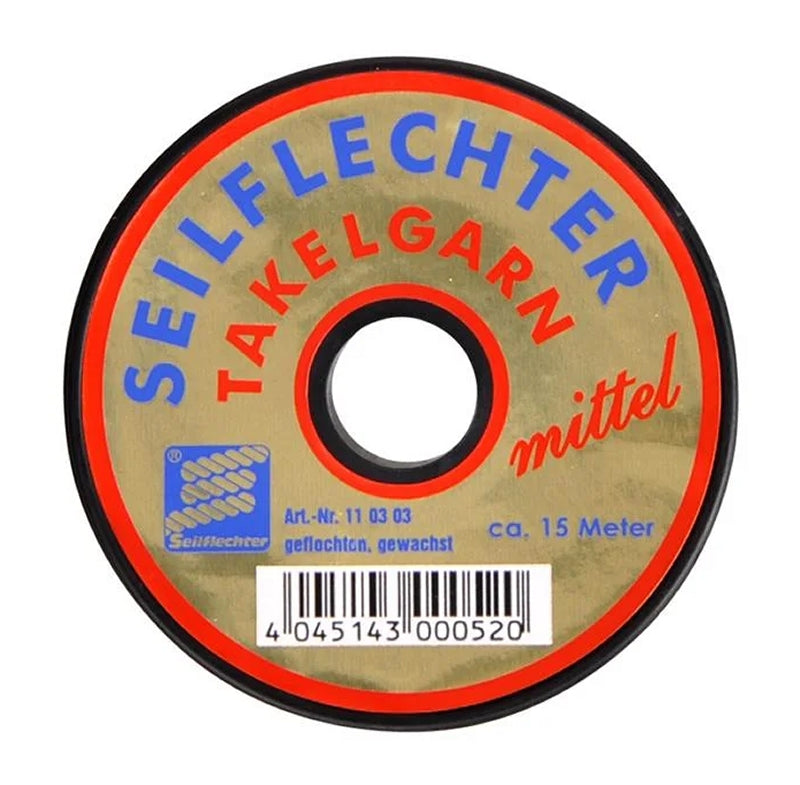 ProPlus SF_110303 Takelgarn mittel geflochten gewachst 15m weiß Garn