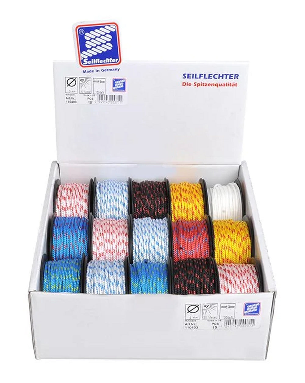 ProPlus SF_110403 Minicord Polyester Ø3mm Länge 20m geflochten sortiert