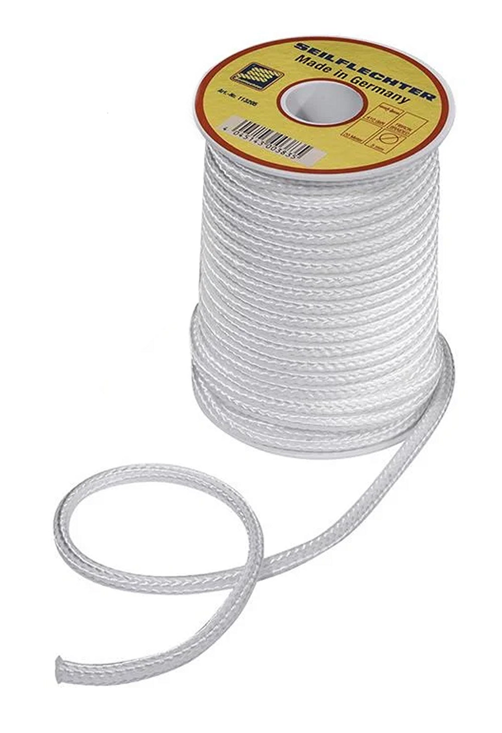 ProPlus SF_113205 Fibronleine Ø5mm Länge 20m auf Spule geflochten weiß 410 daN