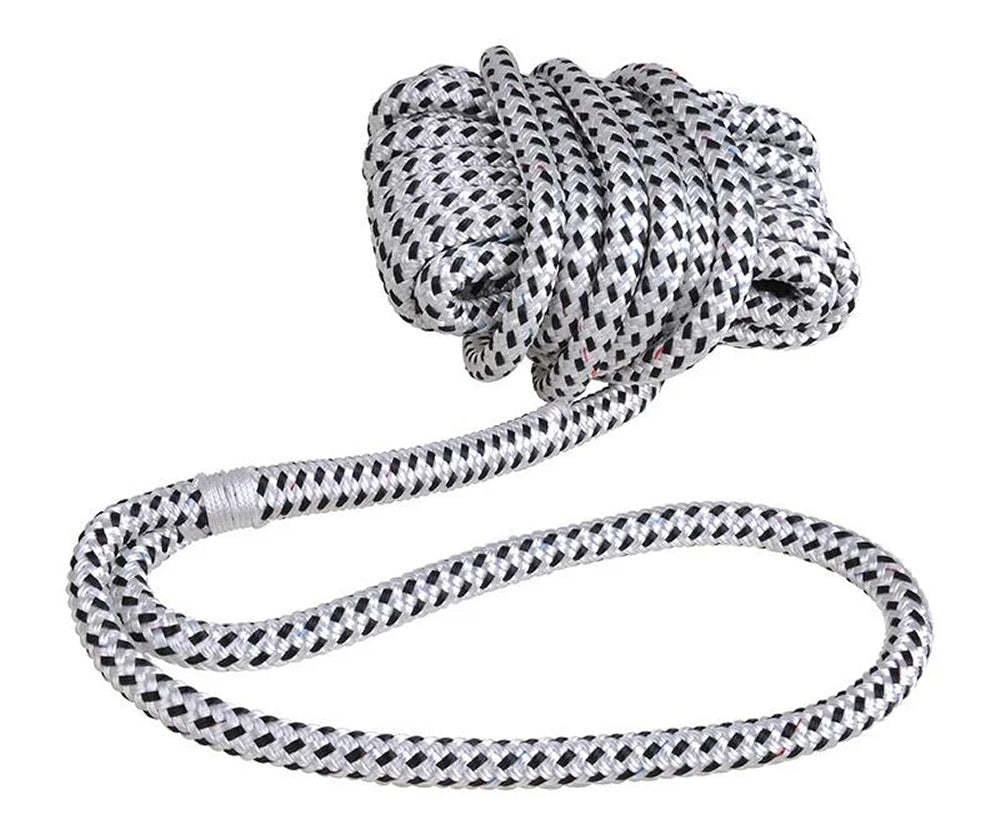 ProPlus SF_16871208 Taifun Festmachleine Ø 12mm Länge 8m weiß / schwarz Bootszubehör Festmacher