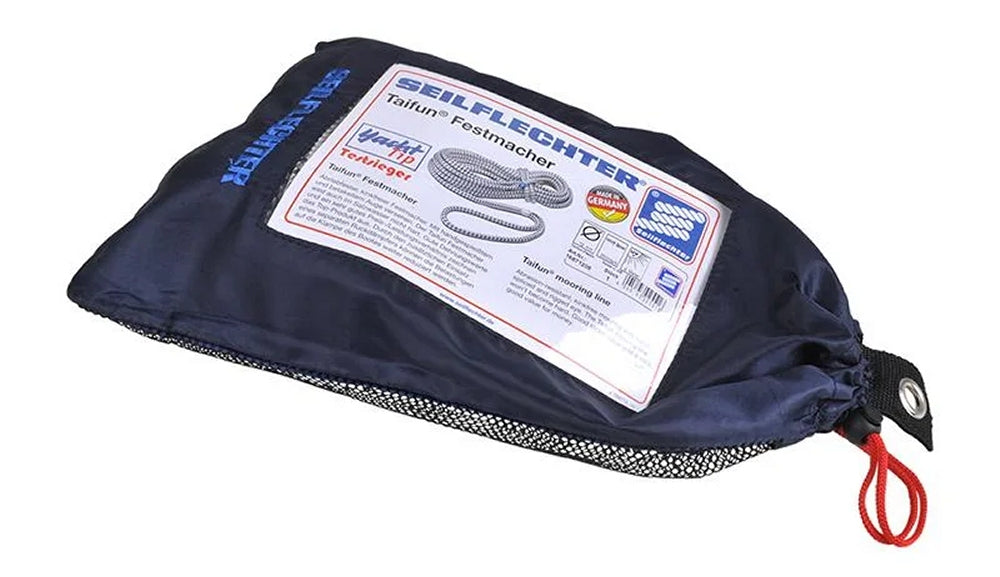 ProPlus SF_16871212 Taifun Festmachleine Ø 12mm Länge 12m weiß / schwarz Bootszubehör Festmacher