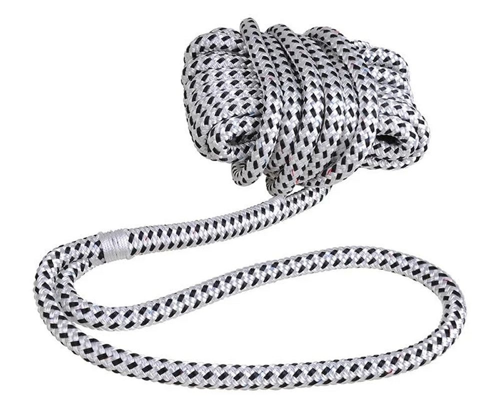 ProPlus SF_16871408 Taifun Festmachleine Ø 14mm Länge 8m weiß / schwarz Bootszubehör Festmacher