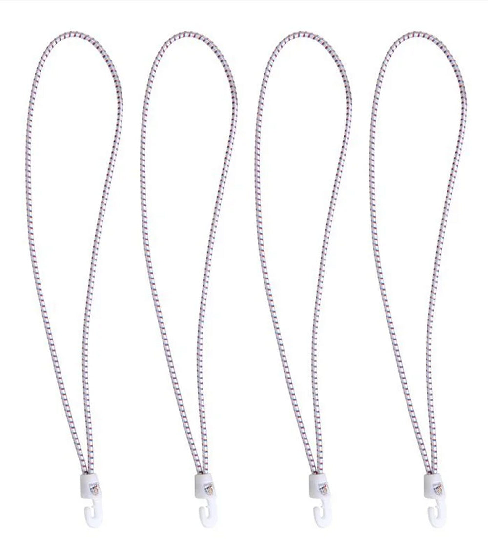 ProPlus SF_199335 4 Stück Segeleinbinder mit Nylonhaken weiß Länge 35cm