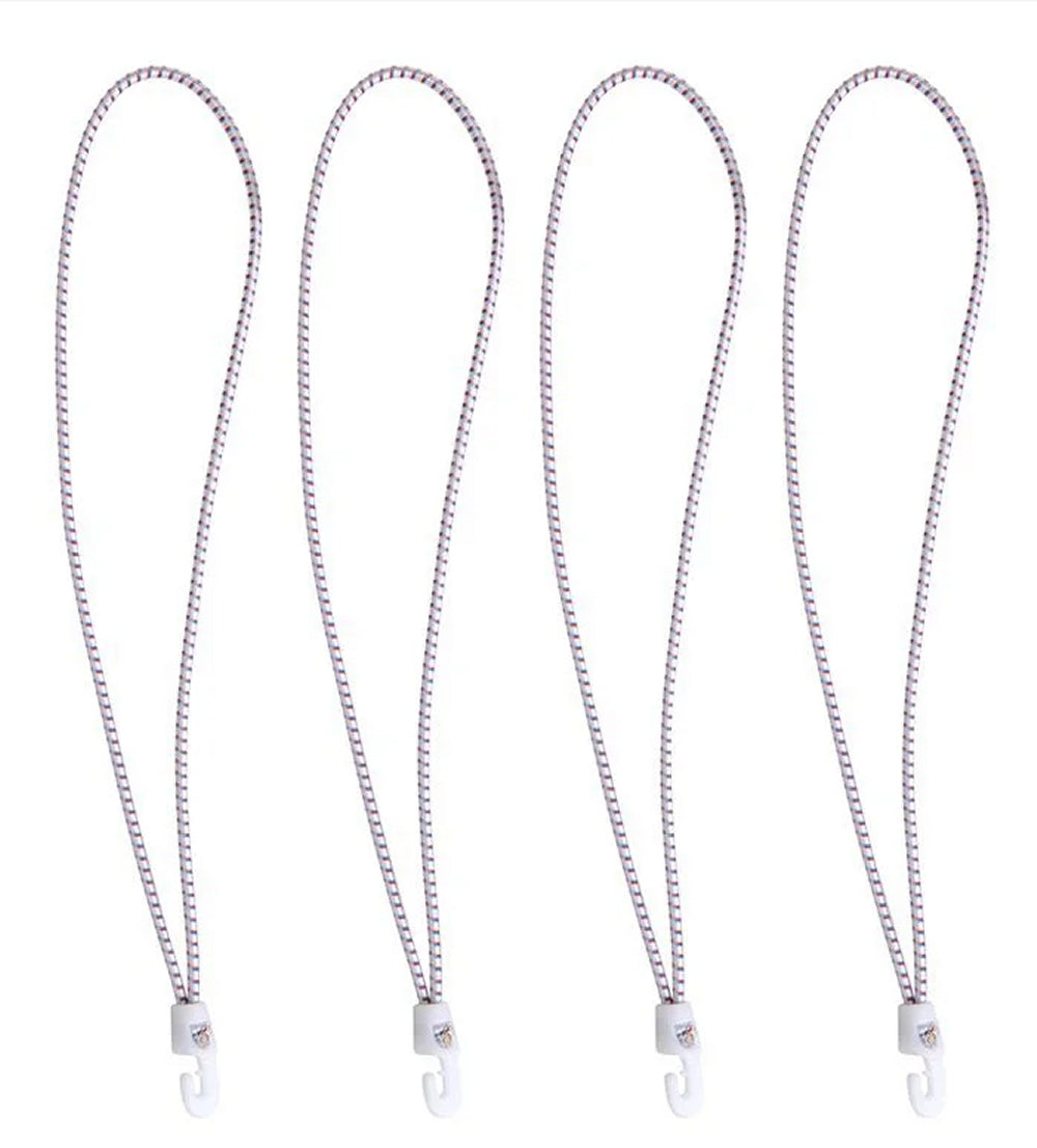 ProPlus SF_199355 4 Stück Segeleinbinder mit Nylonhaken weiß Länge 55cm