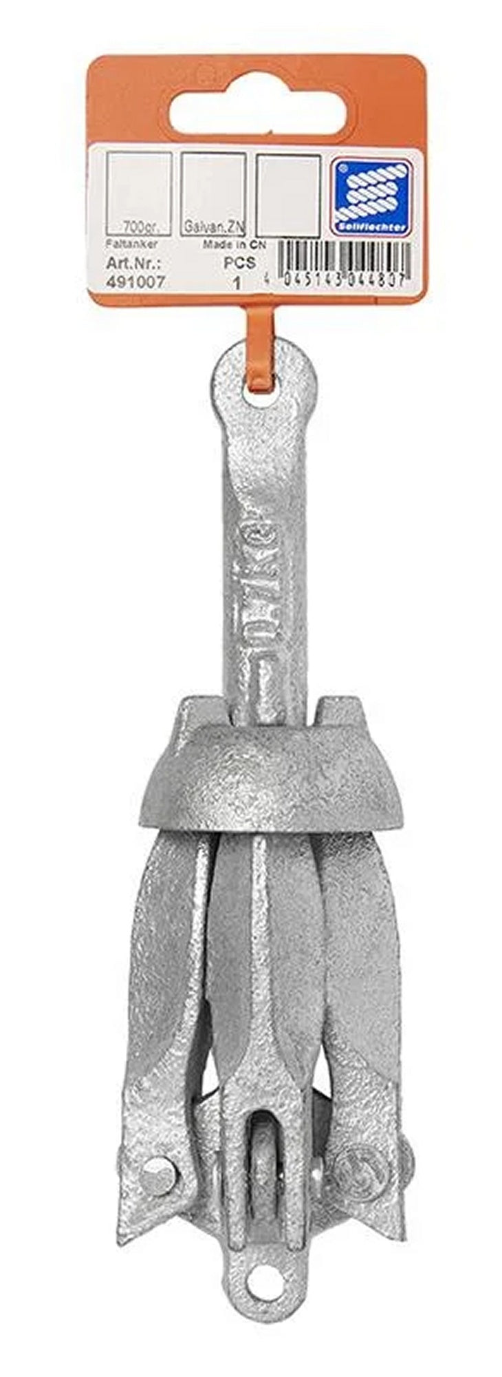 ProPlus SF_491007 Faltanker 0,7kg verzinkt Kopf eiförmig Anker Ankern