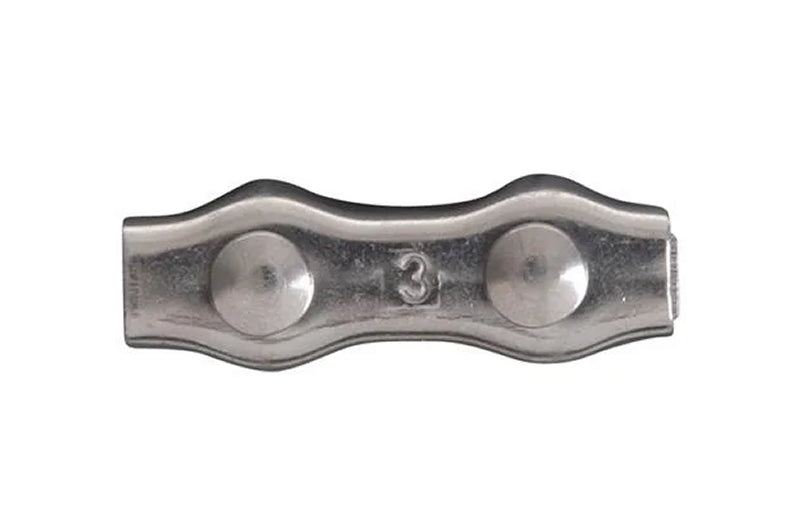 ProPlus SF_522003N Duplex Seilklemme 3mm A4 RVS AISI 316 Duplexklemme