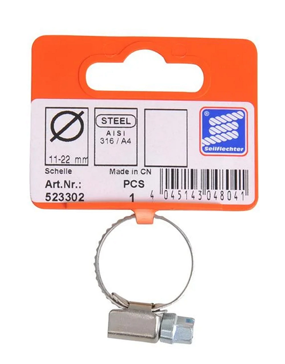 ProPlus SF_523302 Schlauchschelle 11-22mm A4 RVS AISI 316 Schlauchklemme