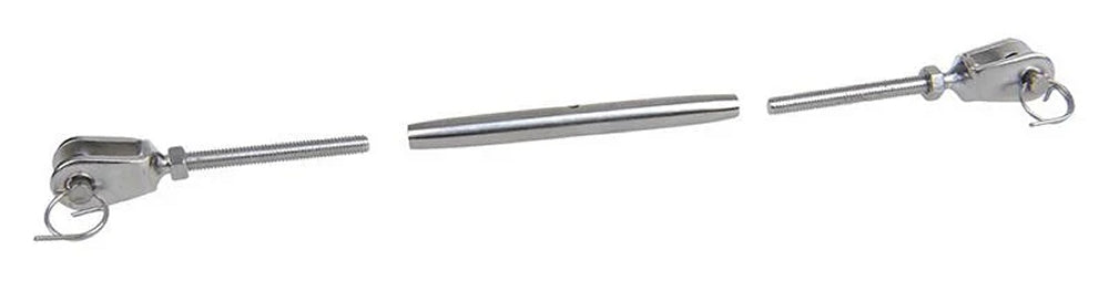 ProPlus SF_5260025 Wantenspanner M5 für Seil Ø2,5mm A4 RVS AISI 316 Spannschloß