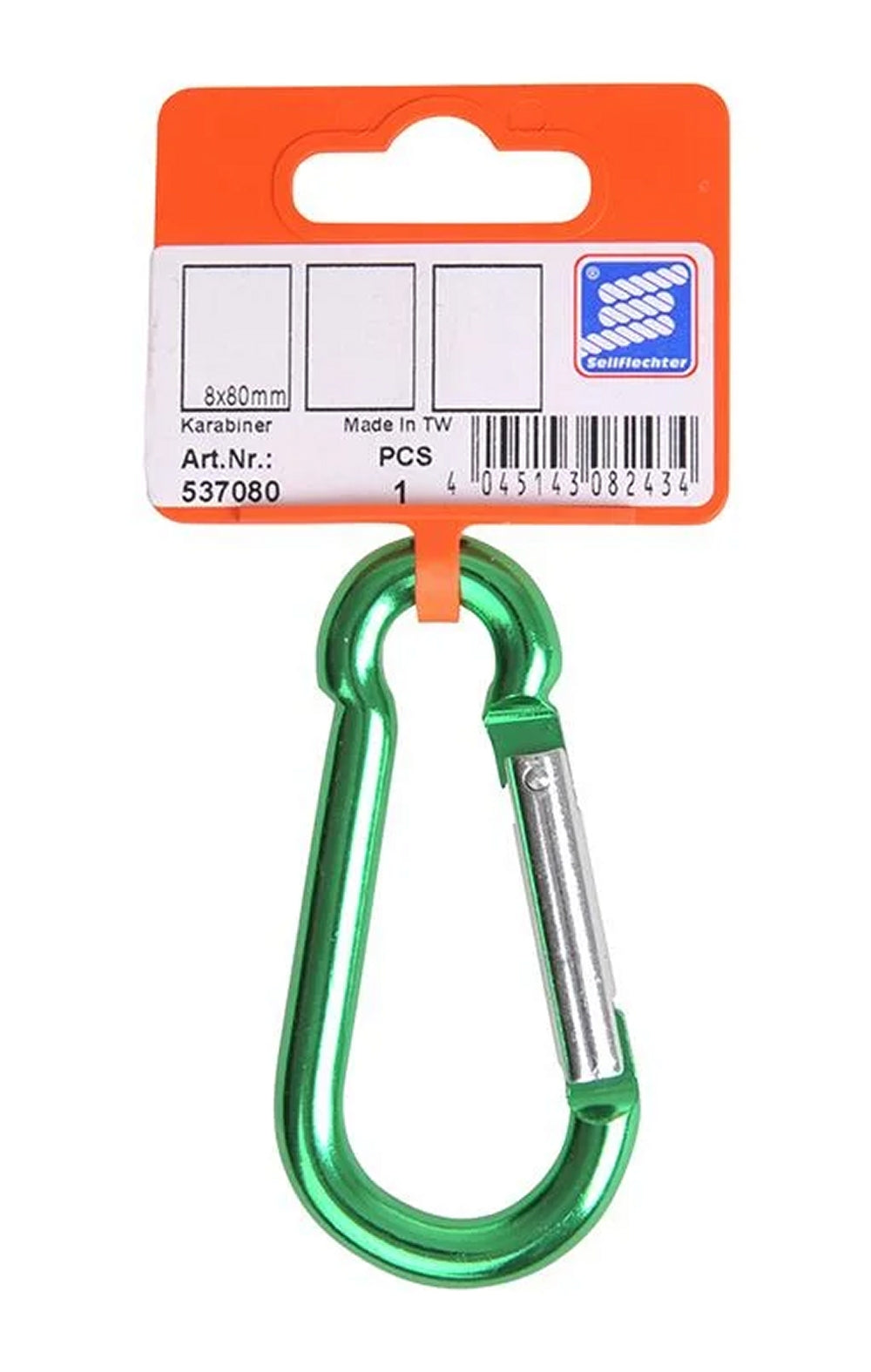 ProPlus SF_537080 Karabiner Aluminium 8x80mm offen 350 daN Karabinerhaken