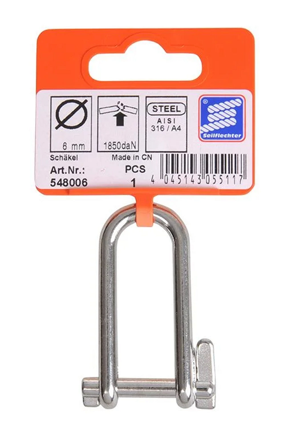 ProPlus SF_548006 Schlüsselschäkel 6mm 1850 daN Sicherheitsverschluss