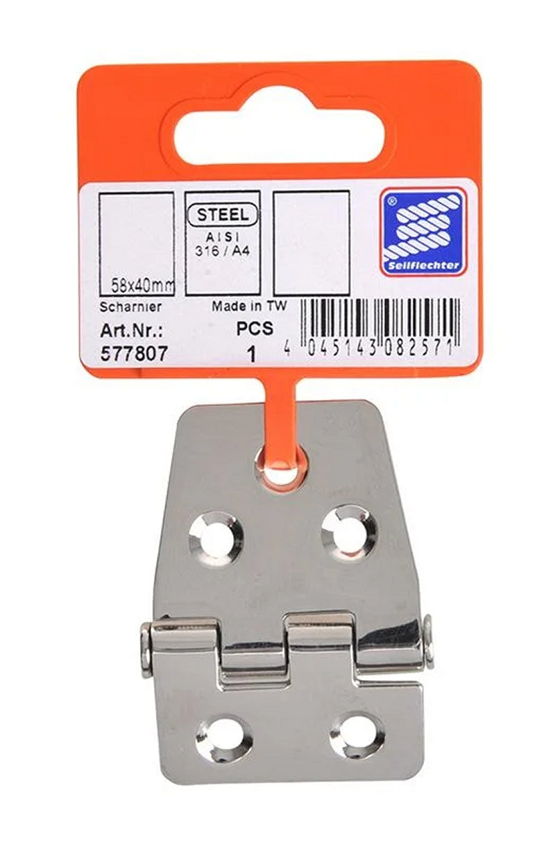 ProPlus SF_577807 Scharnier 58x40mm V4A RVS AISI 316 5 Loch